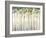 Viridian Treeline II-Jennifer Goldberger-Framed Art Print