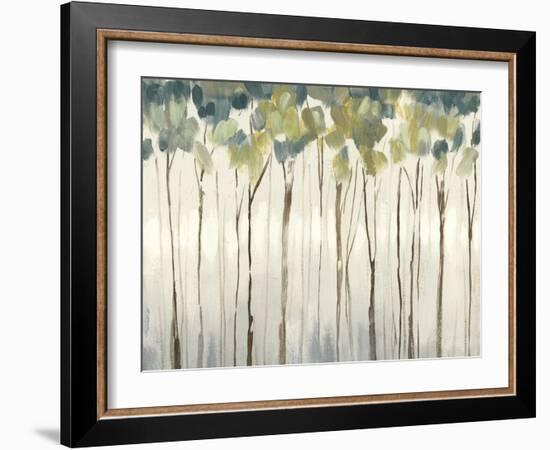 Viridian Treeline II-Jennifer Goldberger-Framed Art Print