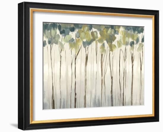 Viridian Treeline II-Jennifer Goldberger-Framed Art Print