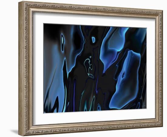 Virtual Life 1-Rabi Khan-Framed Art Print