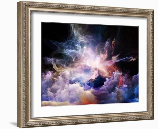 Virtual Nebulae-agsandrew-Framed Art Print