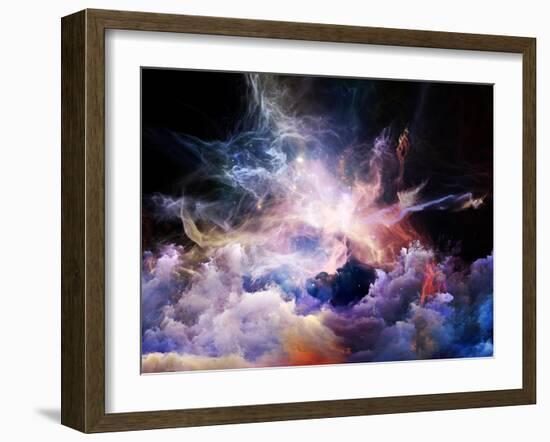 Virtual Nebulae-agsandrew-Framed Art Print