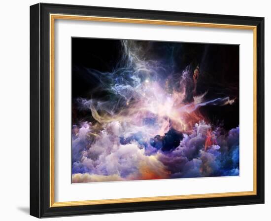 Virtual Nebulae-agsandrew-Framed Art Print