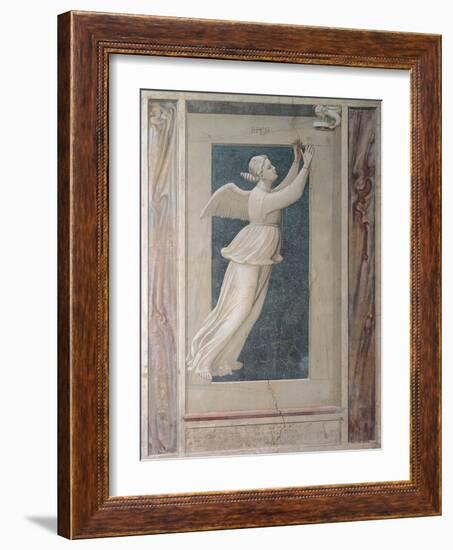 Virtues and Vices, Hope-Giotto di Bondone-Framed Art Print