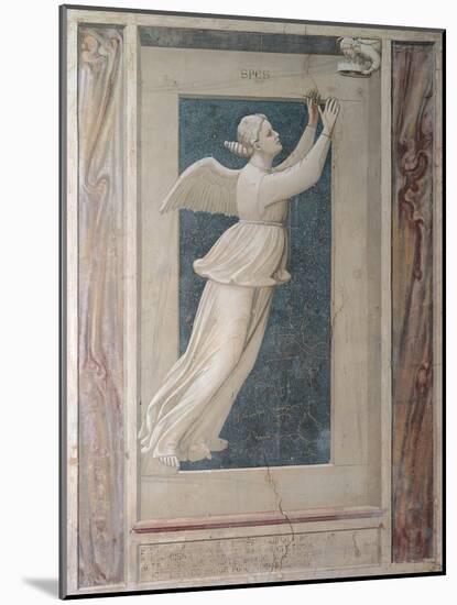 Virtues and Vices, Hope-Giotto di Bondone-Mounted Art Print