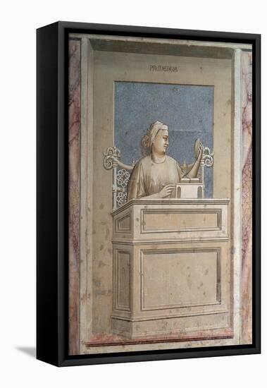 Virtues and Vices, Prudence-Giotto di Bondone-Framed Stretched Canvas