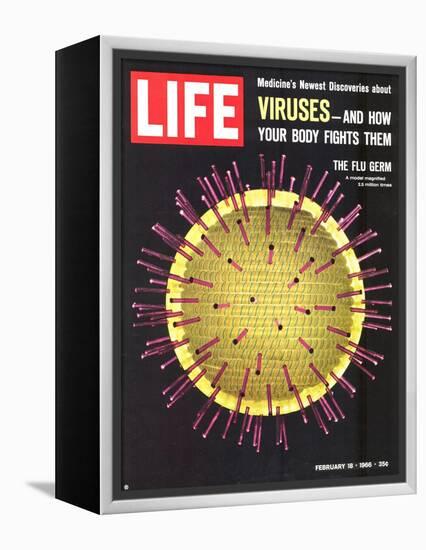 Viruses, Model of Flu Virus, February 18, 1966-Yale Joel-Framed Premier Image Canvas