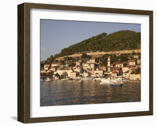 Vis Old Town, Vis Island, Dalmatia, Croatia, Adriatic-G Richardson-Framed Photographic Print
