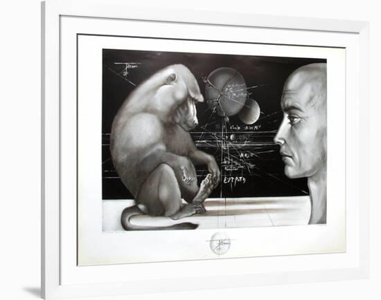 Visage au singe-Pierre Yves Tremois-Framed Collectable Print