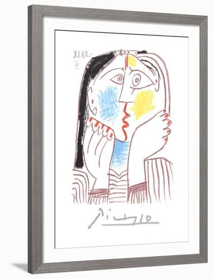 Visage-Pablo Picasso-Framed Collectable Print