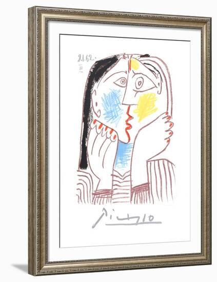 Visage-Pablo Picasso-Framed Collectable Print