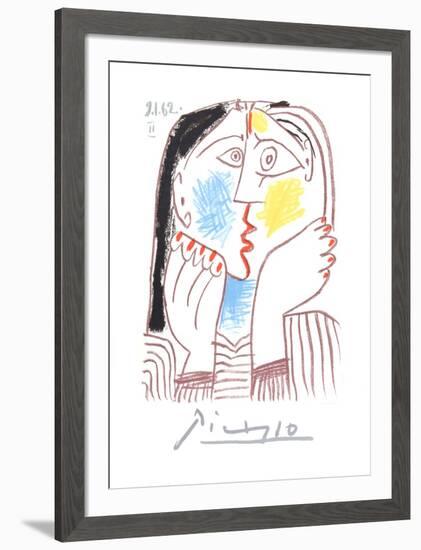 Visage-Pablo Picasso-Framed Collectable Print