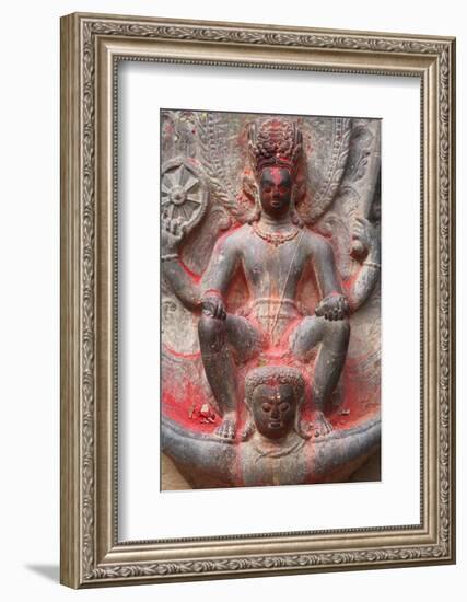 Vishnu and Garuda Statue at Changu Narayan Temple-Ian Trower-Framed Photographic Print