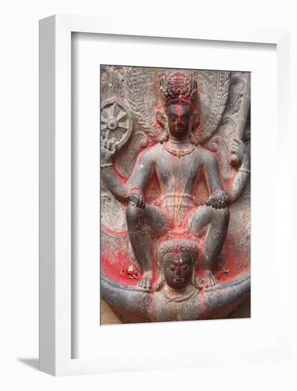 Vishnu and Garuda Statue at Changu Narayan Temple-Ian Trower-Framed Photographic Print