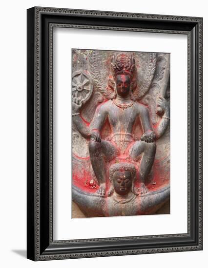 Vishnu and Garuda Statue at Changu Narayan Temple-Ian Trower-Framed Photographic Print
