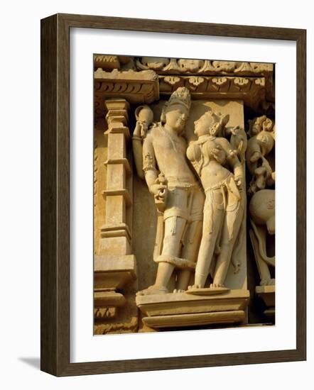 Vishnu and Lakshami, Sculptures on the Parshvinath Temple, Jain Group, Madhya Pradesh State, India-Richard Ashworth-Framed Photographic Print