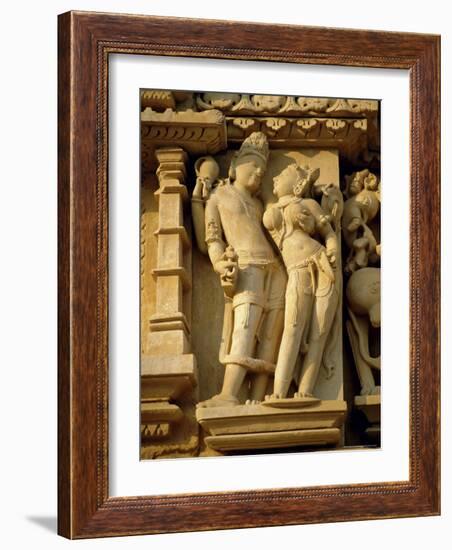 Vishnu and Lakshami, Sculptures on the Parshvinath Temple, Jain Group, Madhya Pradesh State, India-Richard Ashworth-Framed Photographic Print