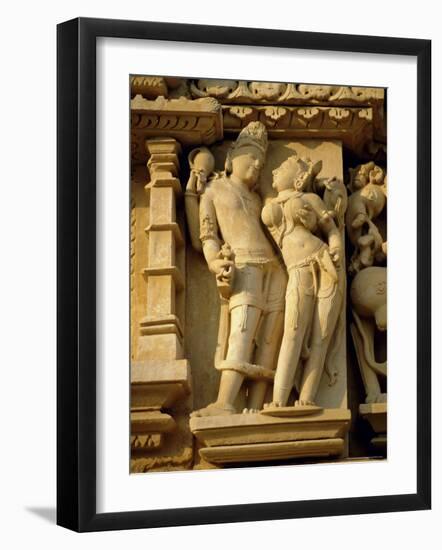 Vishnu and Lakshami, Sculptures on the Parshvinath Temple, Jain Group, Madhya Pradesh State, India-Richard Ashworth-Framed Photographic Print