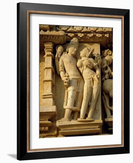 Vishnu and Lakshami, Sculptures on the Parshvinath Temple, Jain Group, Madhya Pradesh State, India-Richard Ashworth-Framed Photographic Print