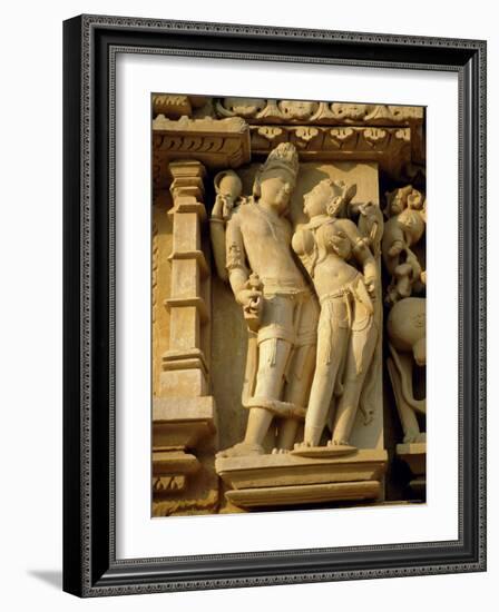 Vishnu and Lakshami, Sculptures on the Parshvinath Temple, Jain Group, Madhya Pradesh State, India-Richard Ashworth-Framed Photographic Print