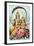Vishnu and Lakshmi-null-Framed Art Print