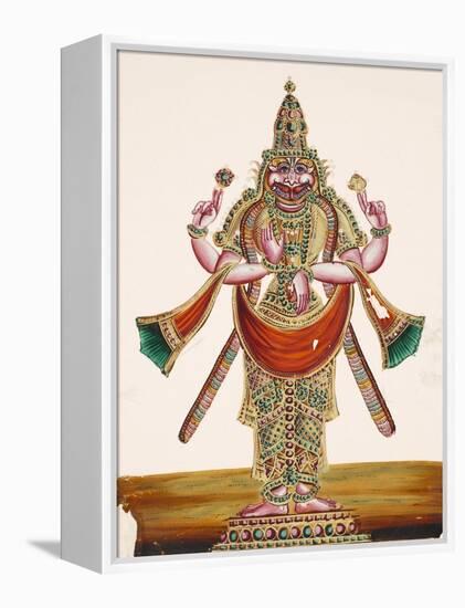 Vishnu as the Man-Lion Lord Narasimha, from Thanjavur, India-null-Framed Premier Image Canvas