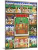 Vishnu in the Centre of His Ten Avatars, Jaipur, Rajasthan-null-Mounted Giclee Print