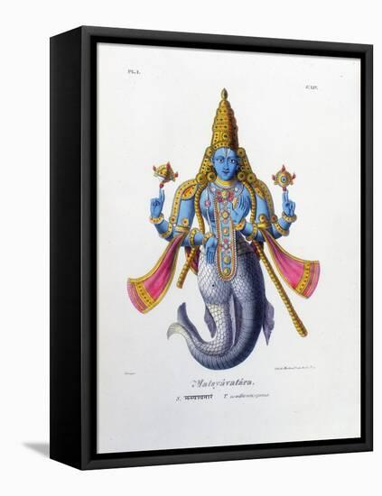 Vishnu, One of the Gods of the Hindu Trinity (Trimurt), C19th Century-A Geringer-Framed Premier Image Canvas