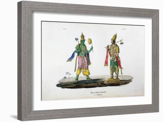 Vishnu One of the Gods of the Hindu Trinity (Trimurt), C19th Century-A Geringer-Framed Giclee Print