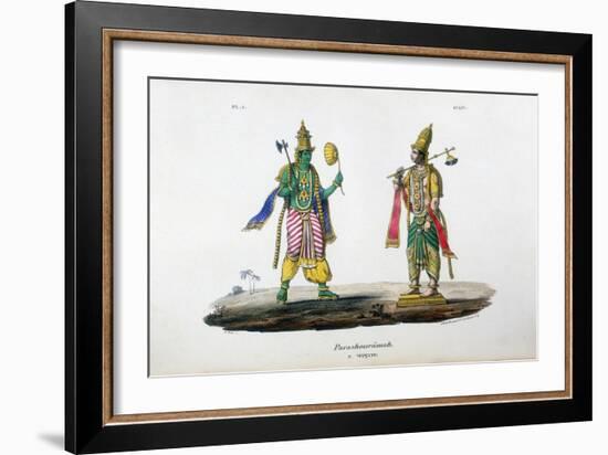 Vishnu One of the Gods of the Hindu Trinity (Trimurt), C19th Century-A Geringer-Framed Giclee Print