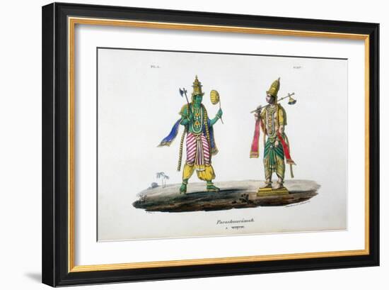 Vishnu One of the Gods of the Hindu Trinity (Trimurt), C19th Century-A Geringer-Framed Giclee Print