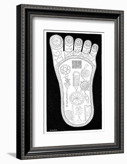 Vishnu's Foot, 19th Century-Science Photo Library-Framed Photographic Print