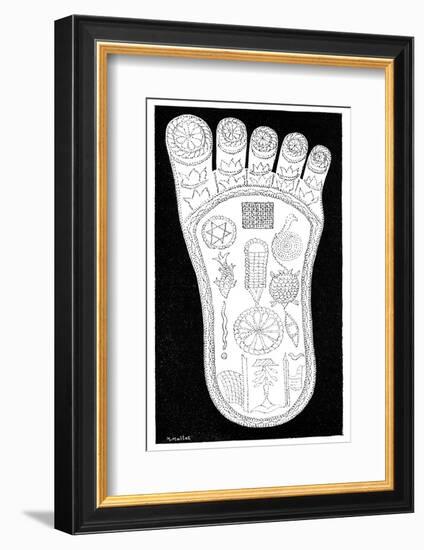 Vishnu's Foot, 19th Century-Science Photo Library-Framed Photographic Print