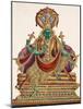 Vishnu, Sheltered by the Five-Headed Shesha, One of the Primal Beings of Creation, from…-null-Mounted Giclee Print