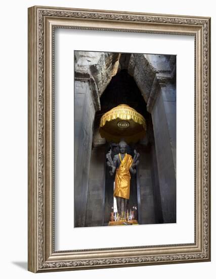 Vishnu Statue at Angkor Wat-Godong-Framed Photographic Print