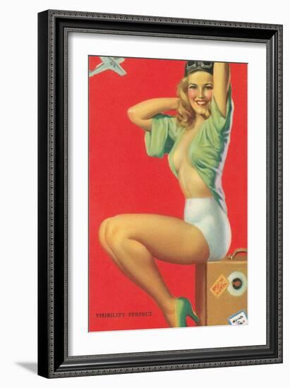 Visibility Perfect, Blonde Pilot-null-Framed Premium Giclee Print