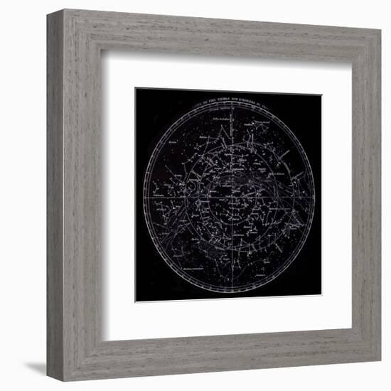 Visible Stars, French, 19th C.-null-Framed Art Print