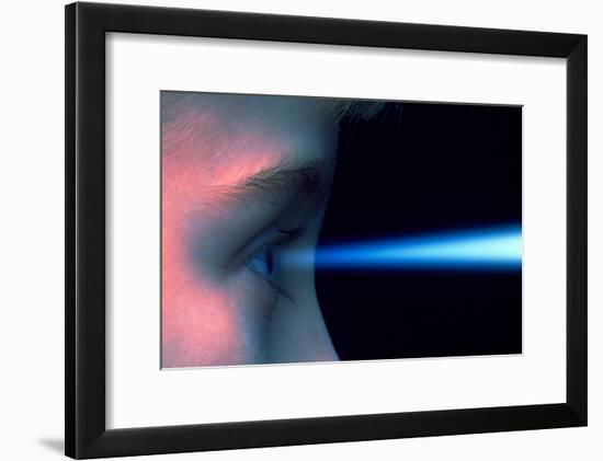 Vision: Blue Light Entering the Eye of a Child-Victor De Schwanberg-Framed Photographic Print