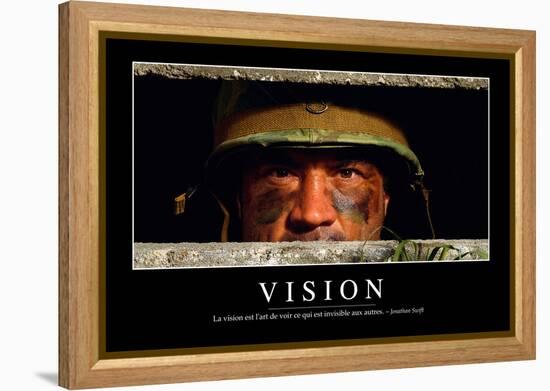 Vision: Citation Et Affiche D'Inspiration Et Motivation-null-Framed Premier Image Canvas