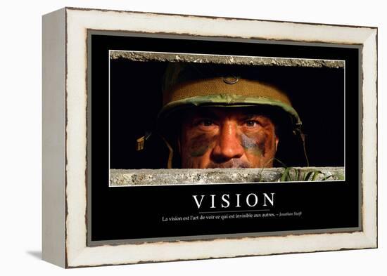 Vision: Citation Et Affiche D'Inspiration Et Motivation-null-Framed Premier Image Canvas