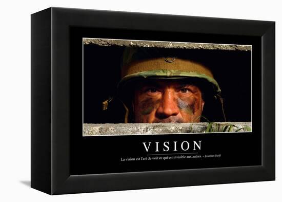 Vision: Citation Et Affiche D'Inspiration Et Motivation-null-Framed Premier Image Canvas