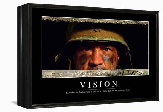 Vision: Citation Et Affiche D'Inspiration Et Motivation-null-Framed Premier Image Canvas