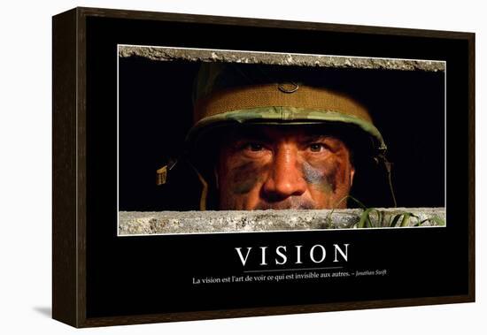 Vision: Citation Et Affiche D'Inspiration Et Motivation-null-Framed Premier Image Canvas