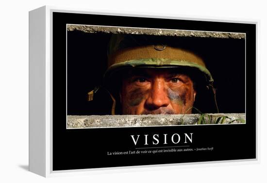 Vision: Citation Et Affiche D'Inspiration Et Motivation-null-Framed Premier Image Canvas