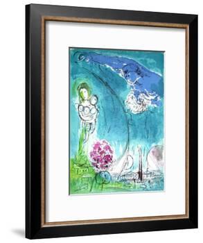 Vision de Paris Place de La Concorde-Marc Chagall-Framed Premium Edition