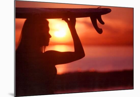 Vision: Female Surfer-null-Mounted Art Print