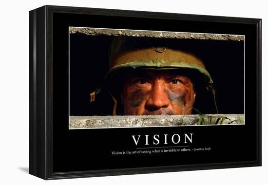 Vision: Inspirational Quote and Motivational Poster-null-Framed Premier Image Canvas