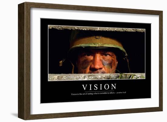 Vision: Inspirational Quote and Motivational Poster-null-Framed Premium Photographic Print