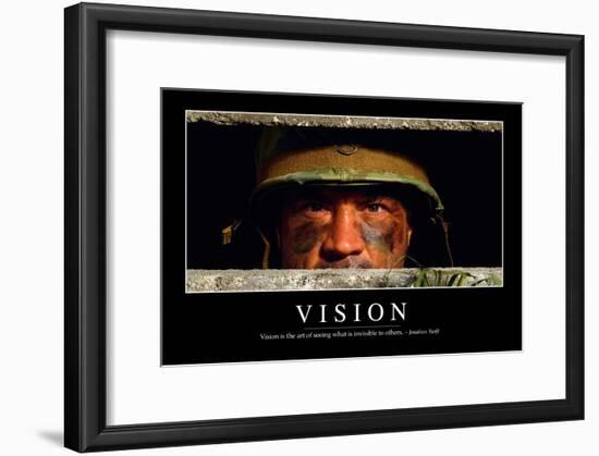 Vision: Inspirational Quote and Motivational Poster-null-Framed Photographic Print