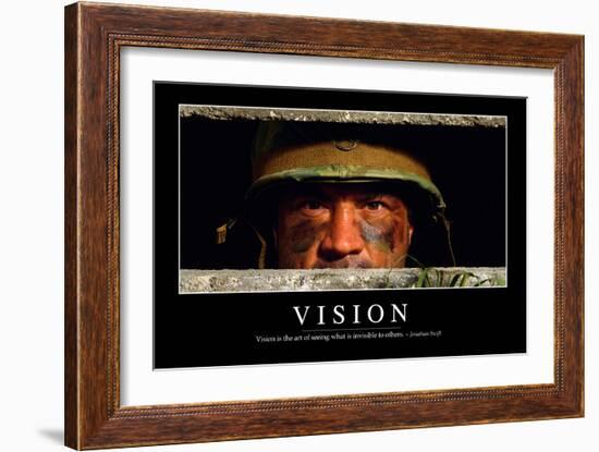 Vision: Inspirational Quote and Motivational Poster-null-Framed Photographic Print